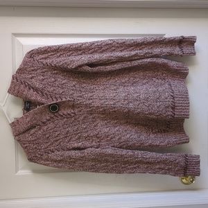 Tribal Pink Knitted Hoodie